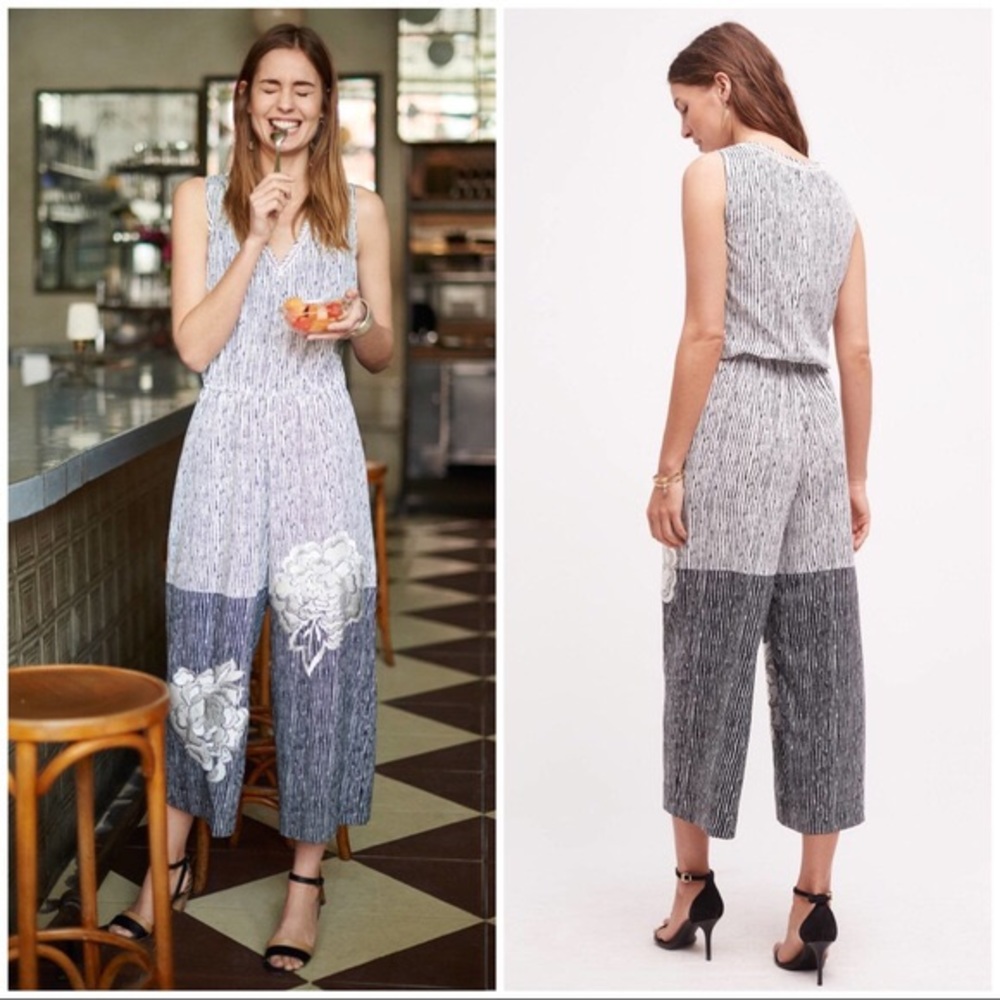 Ranna Gill for Anthropologie patterned jumpsuit